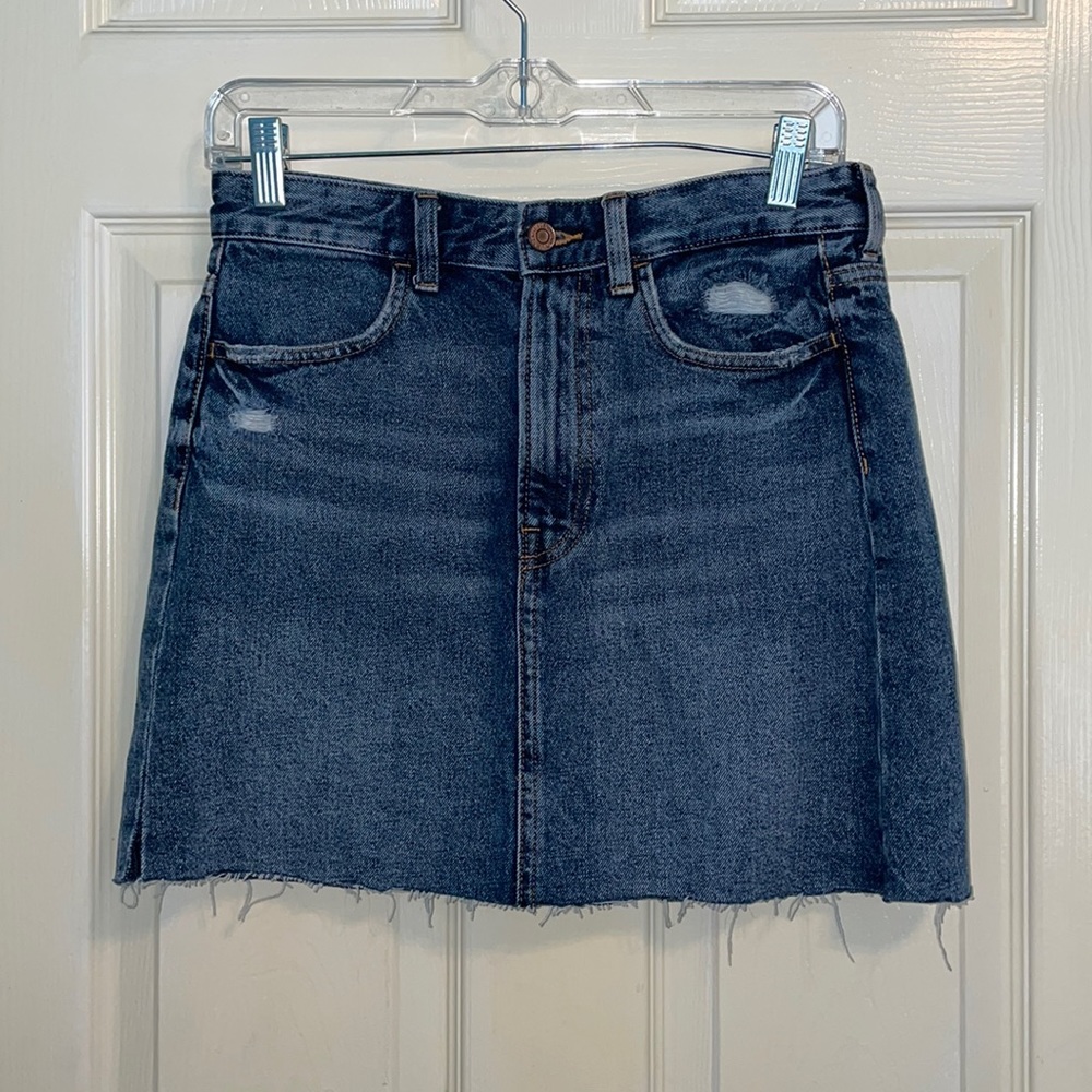 H&M cutoff denim skirt